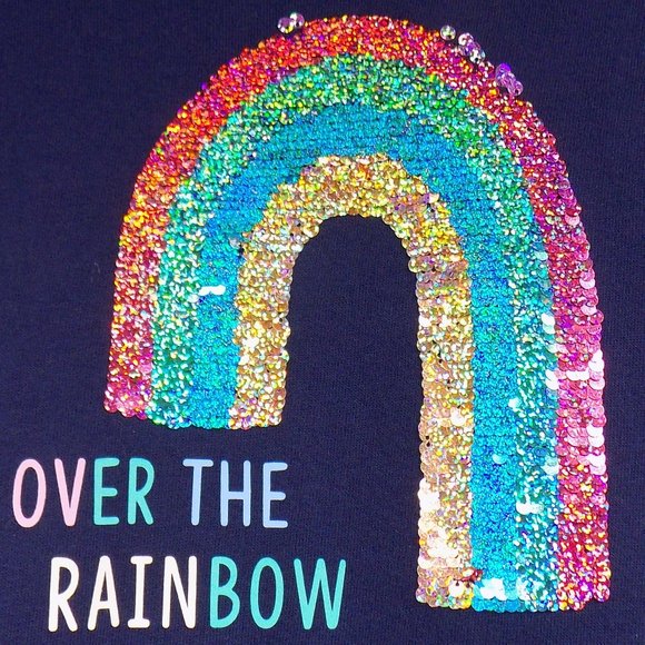 Member's Mark "Over The Rainbow" Flip Flop Embellished Pullover Size 10/12 NWT - Picture 8 of 9